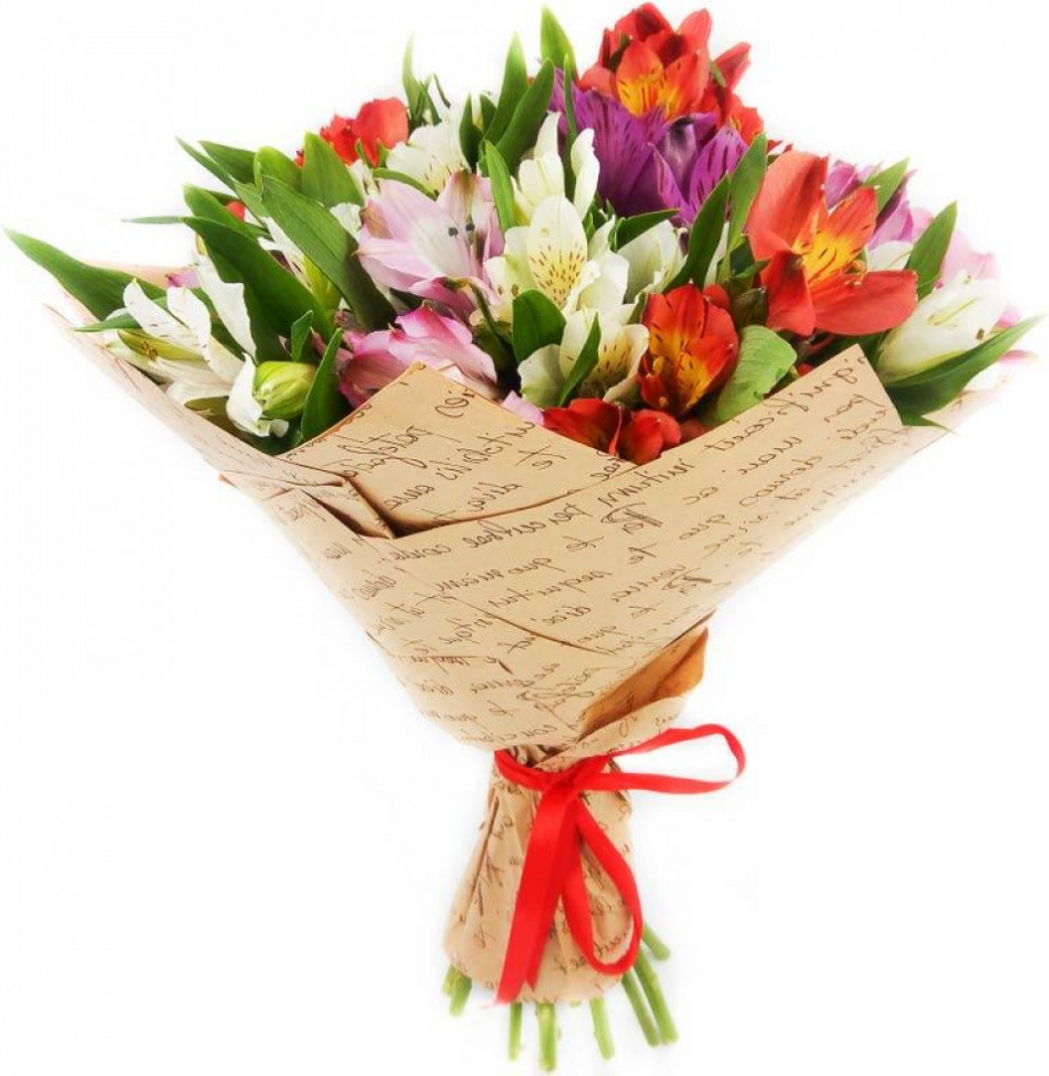 Букет из альстромерий Букет «Радуга»